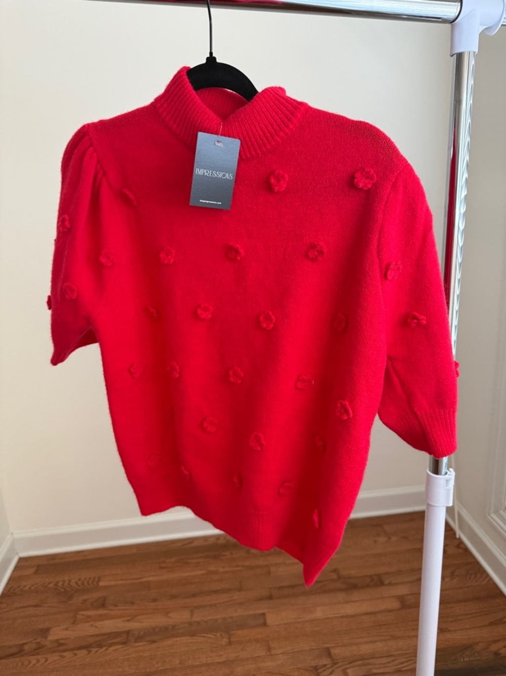 Impressions Vibrant Red Women's Sweater